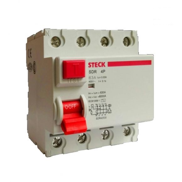 Interruptor diferencial superinmunizado 4P 30mA SI - 10kA - ABB - 40A —  Electro Uruguay